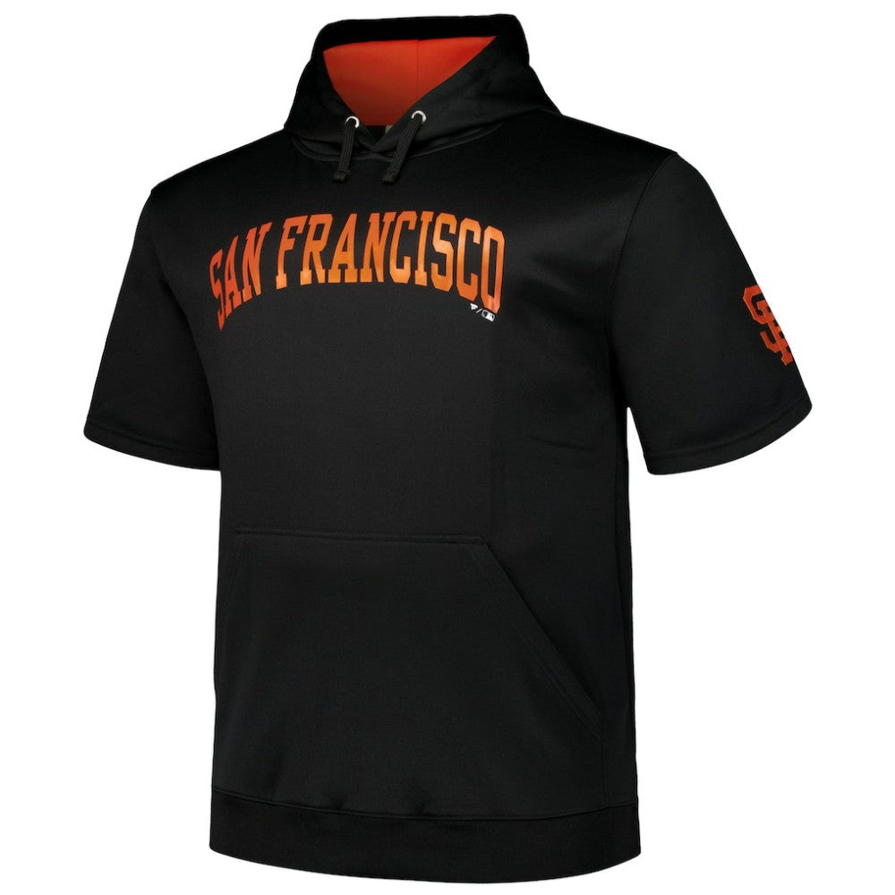 San Francisco Giants Profile Big & Tall Contrast Short Sleeve Pullover Hoodie Outlet