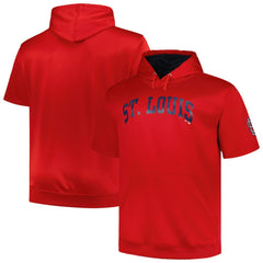 St. Louis Cardinals Profile Big & Tall Contrast Short Sleeve Pullover Hoodie for sale