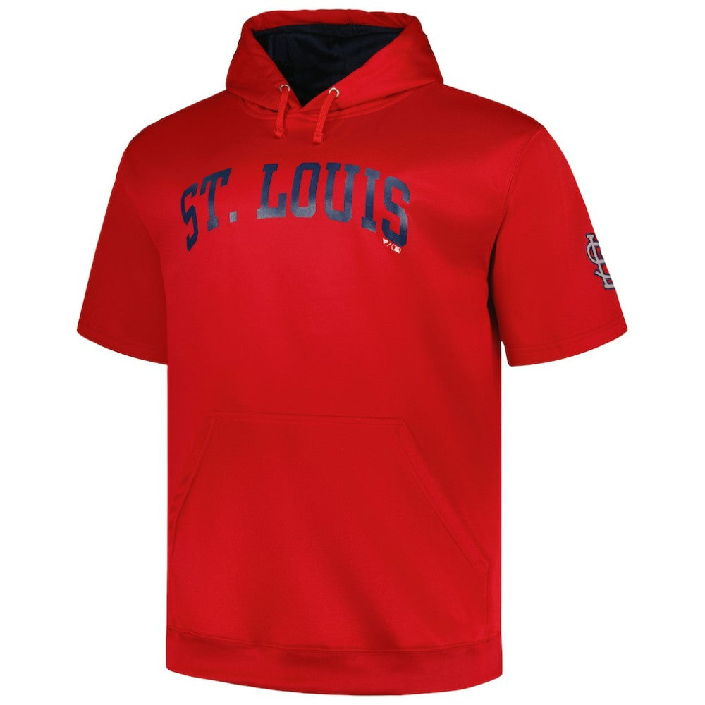 St. Louis Cardinals Profile Big & Tall Contrast Short Sleeve Pullover Hoodie for sale