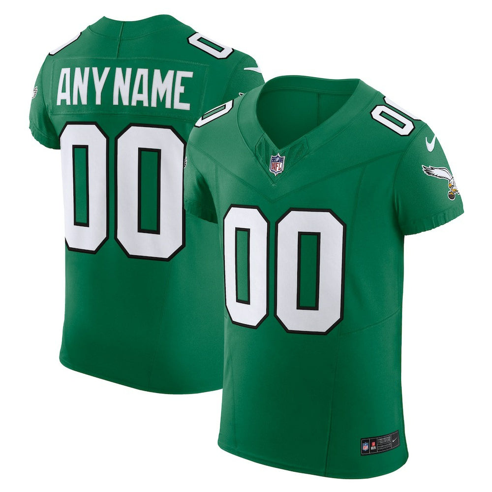 Philadelphia Eagles 2nd Alternate Vapor F.U.S.E. Elite Custom Jersey - Kelly Green - Nike