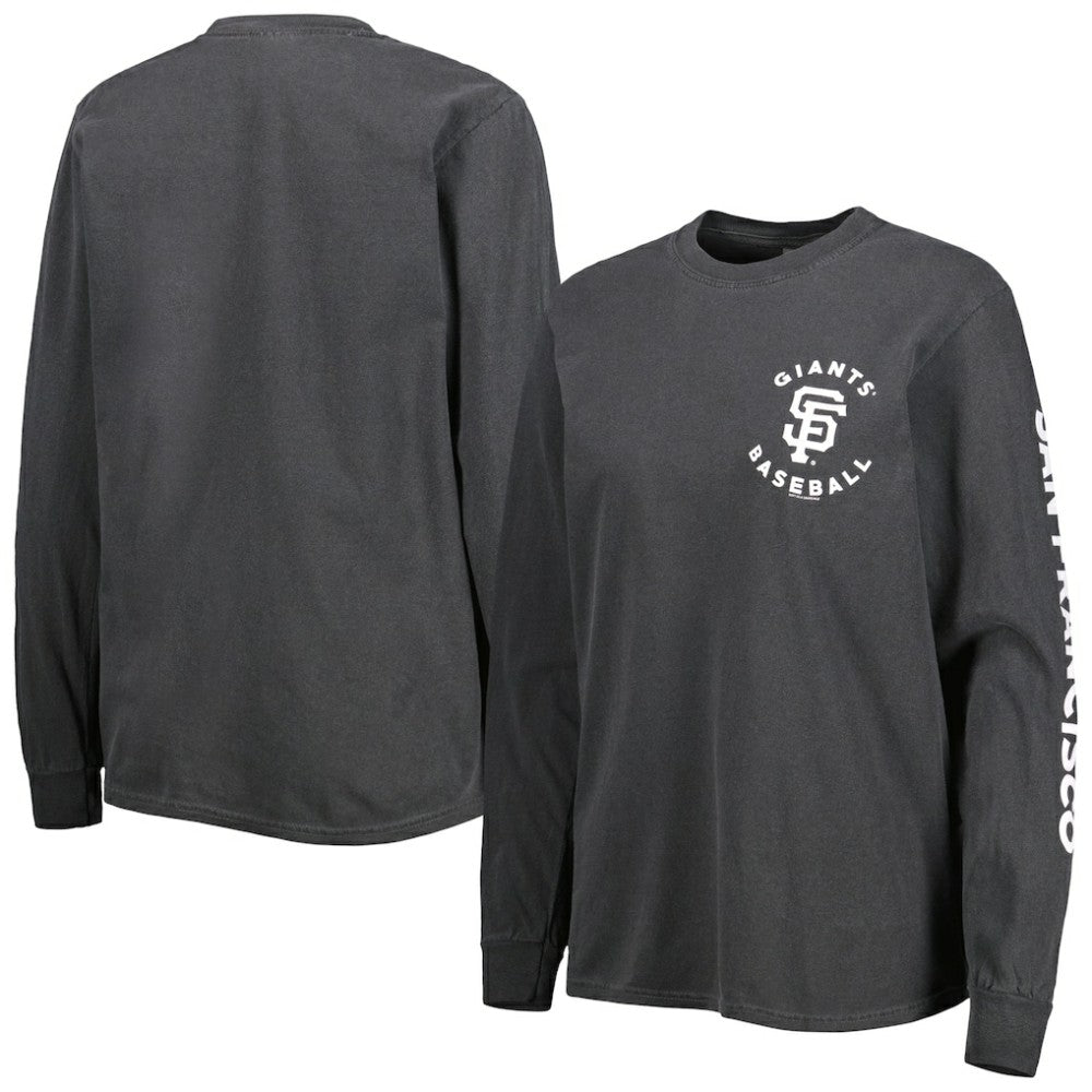 San Francisco Giants Soft as a Grape Women's Team Pigment Dye Long Sleeve T-Shirt Near Me