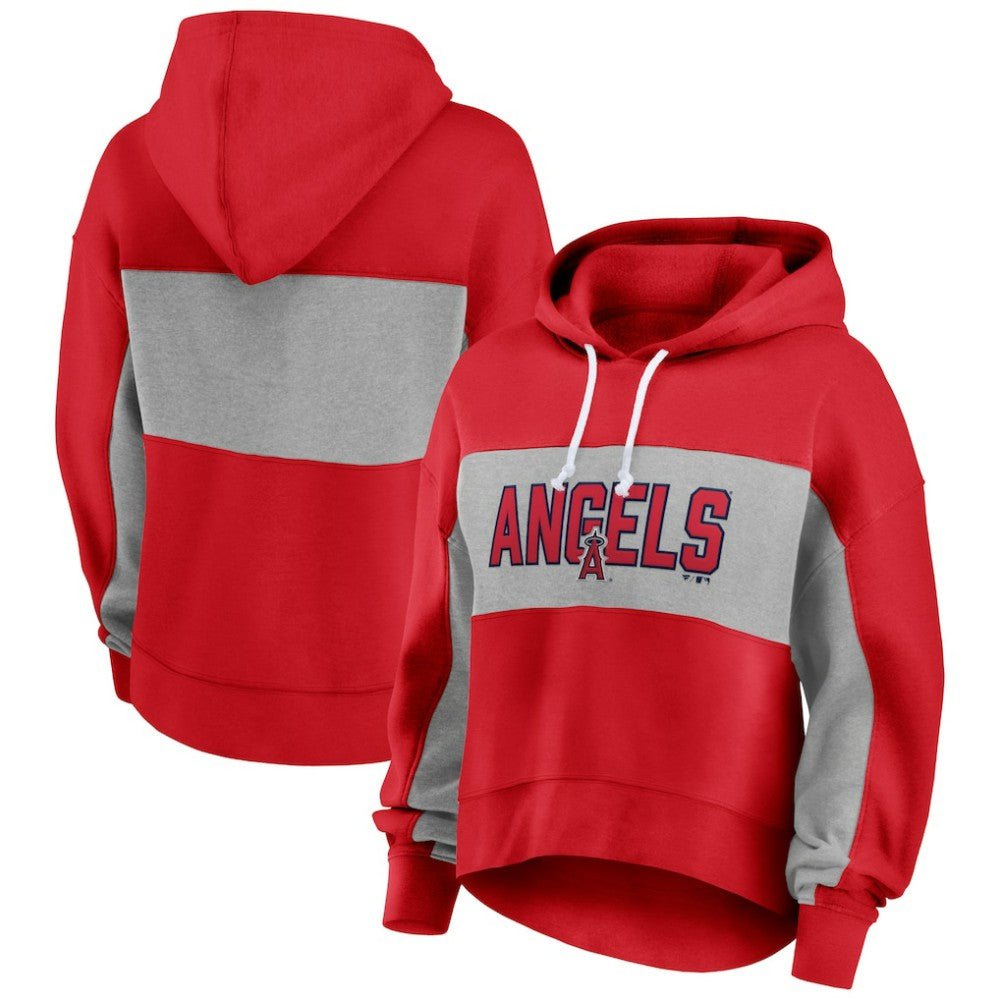 Los Angeles Angels Fanatics Women's Filled Stat Sheet Pullover Hoodie Near Me