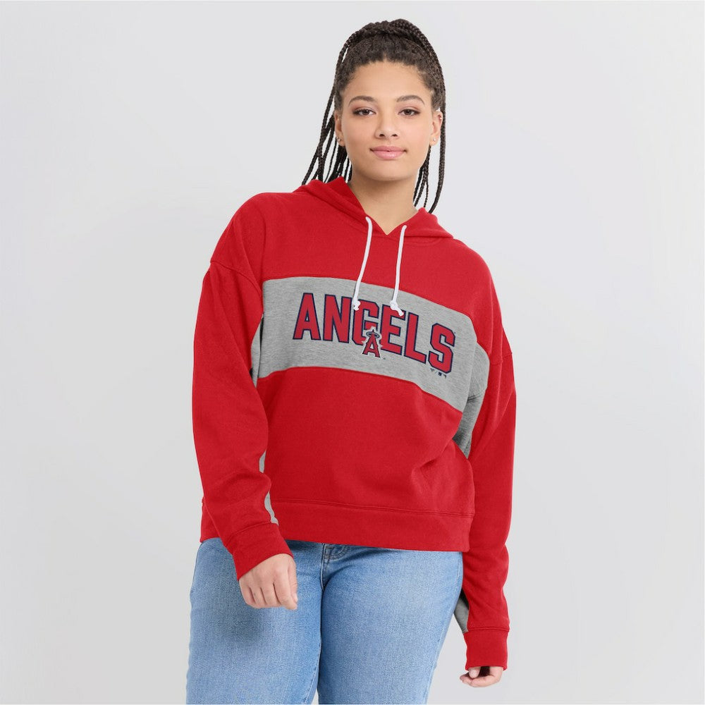 Los Angeles Angels Fanatics Women's Filled Stat Sheet Pullover Hoodie Near Me