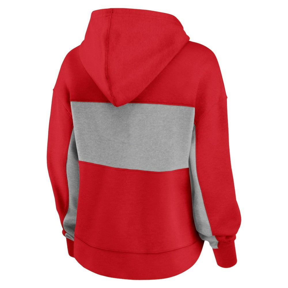 Washington Nationals Fanatics Women's Filled Stat Sheet Pullover Hoodie Outlet