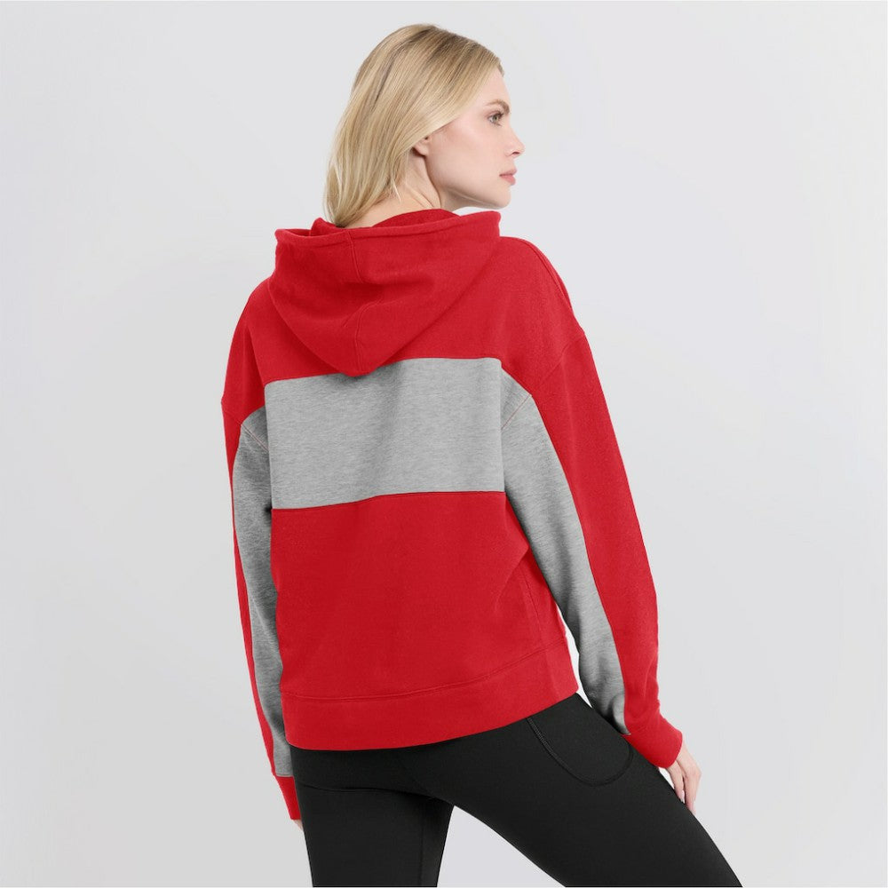 Washington Nationals Fanatics Women's Filled Stat Sheet Pullover Hoodie Outlet