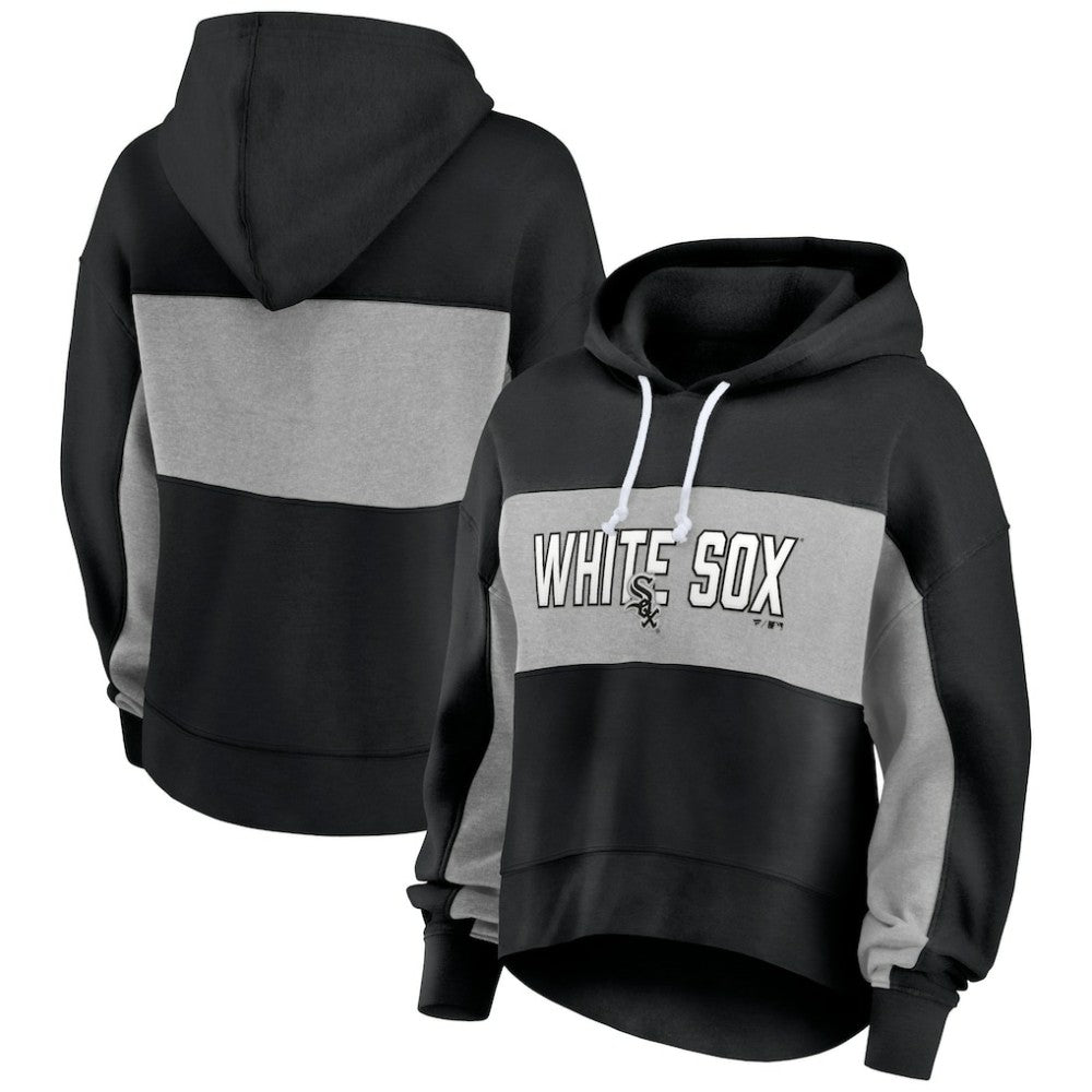 Chicago White Sox Fanatics Women's Filled Stat Sheet Pullover Hoodie Outlet
