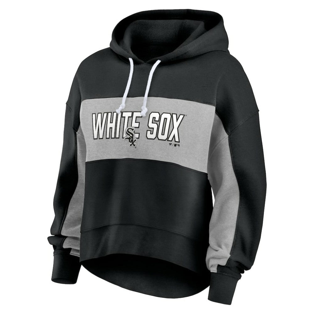 Chicago White Sox Fanatics Women's Filled Stat Sheet Pullover Hoodie Outlet