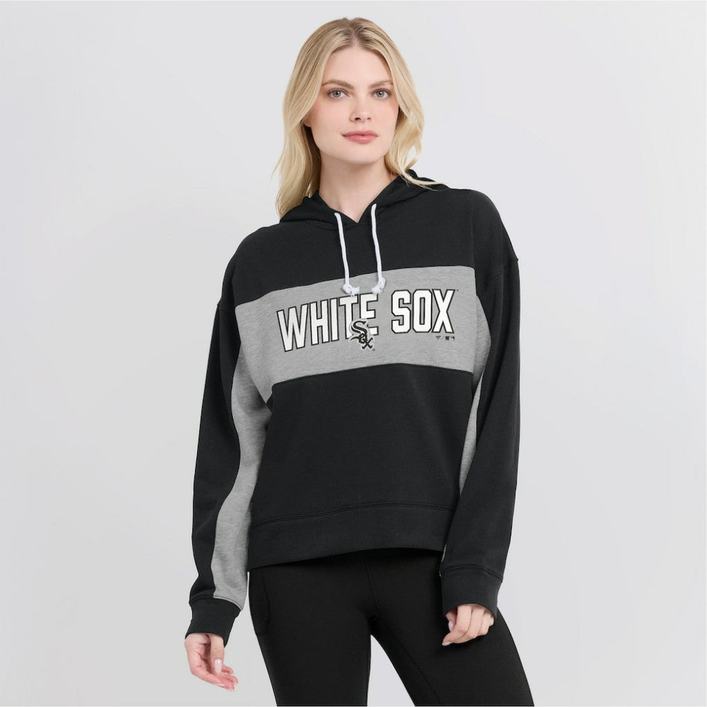 Chicago White Sox Fanatics Women's Filled Stat Sheet Pullover Hoodie Outlet