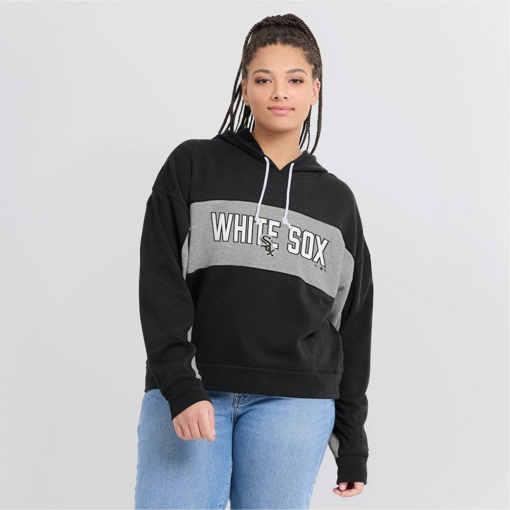 Chicago White Sox Fanatics Women's Filled Stat Sheet Pullover Hoodie Outlet