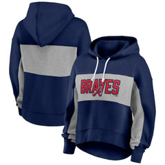 Atlanta Braves Fanatics Women's Filled Stat Sheet Pullover Hoodie Near Me