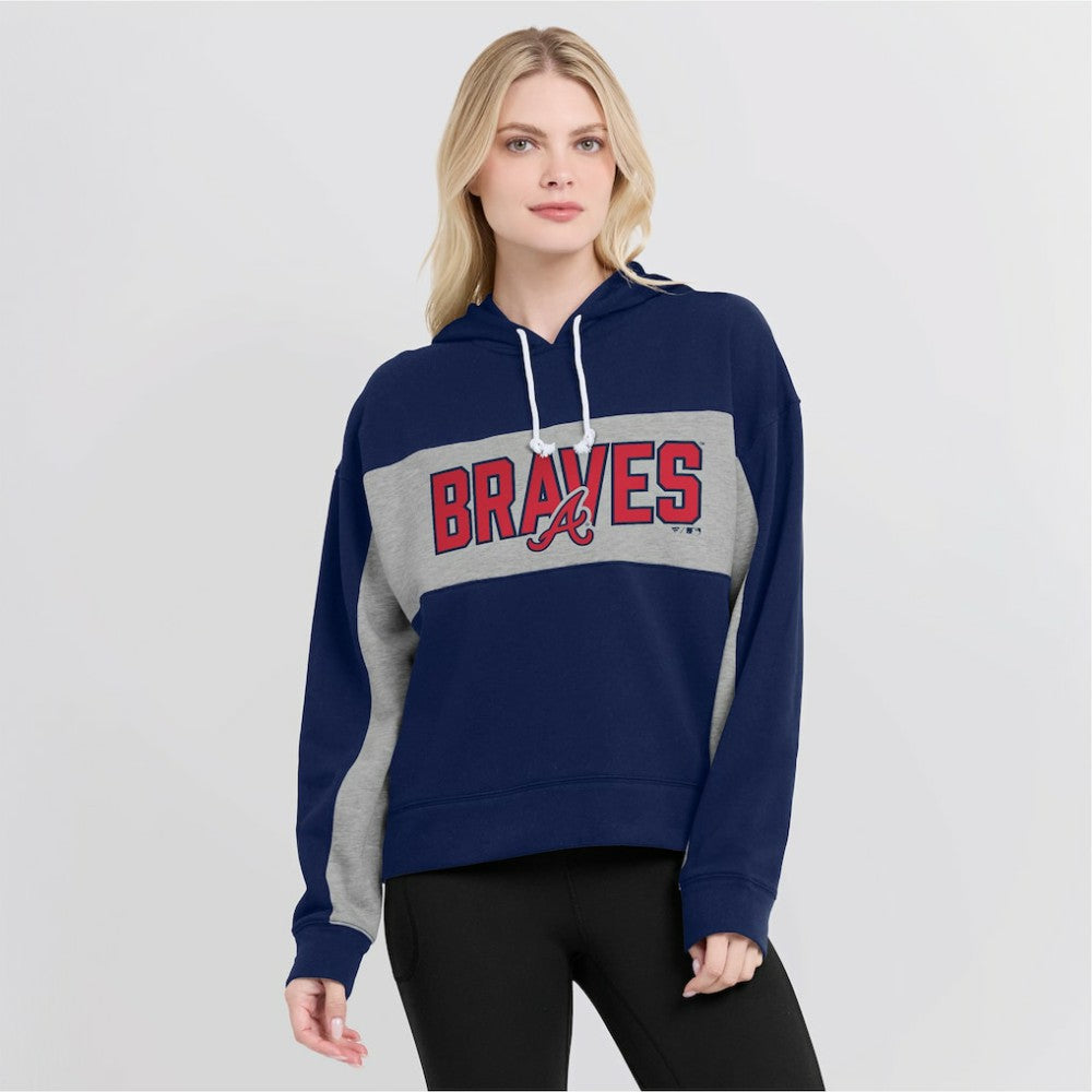 Atlanta Braves Fanatics Women's Filled Stat Sheet Pullover Hoodie Near Me