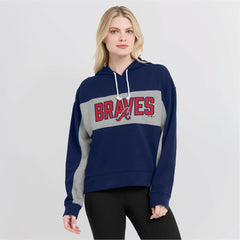 Atlanta Braves Fanatics Women's Filled Stat Sheet Pullover Hoodie Near Me