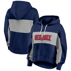 Boston Red Sox Fanatics Women's Filled Stat Sheet Pullover Hoodie Outlet