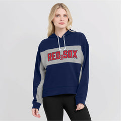 Boston Red Sox Fanatics Women's Filled Stat Sheet Pullover Hoodie Outlet