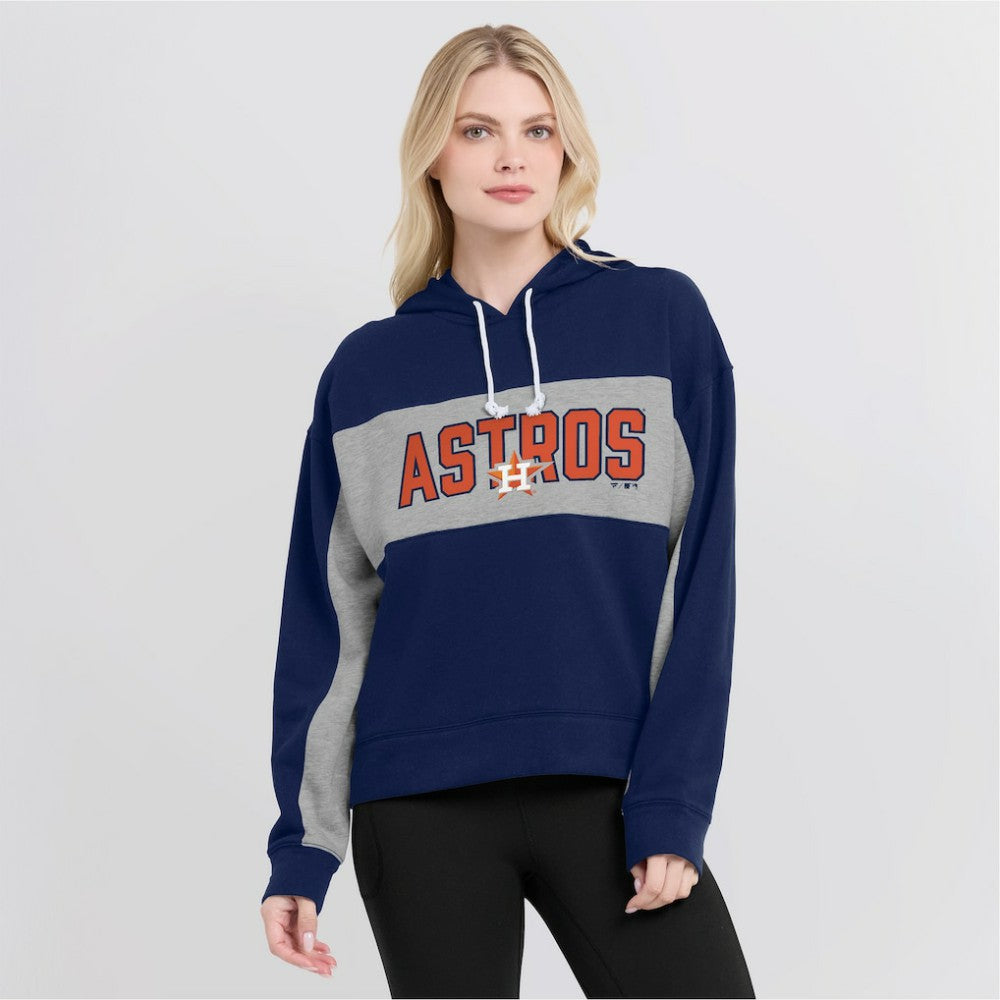 Houston Astros Fanatics Women's Filled Stat Sheet Pullover Hoodie Outlet