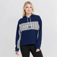 New York Yankees Fanatics Women's Filled Stat Sheet Pullover Hoodie Outlet