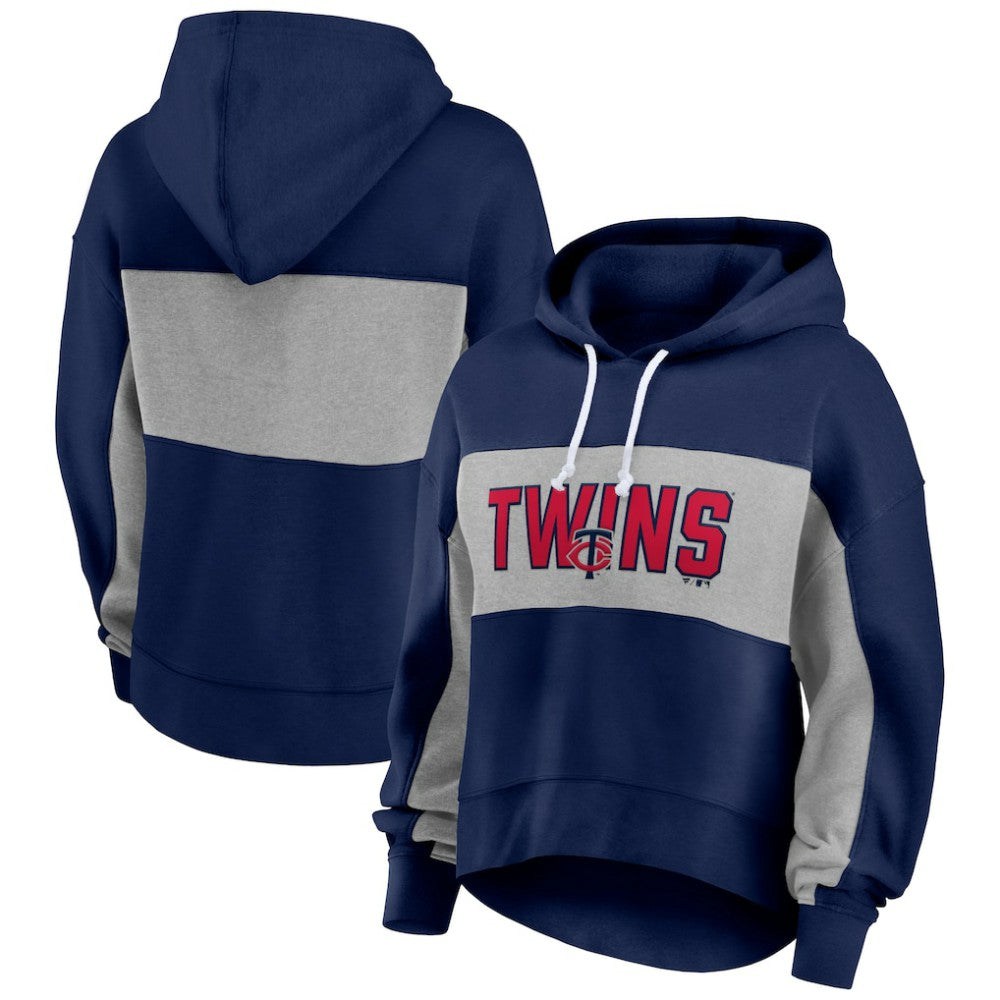 Minnesota Twins Fanatics Women's Filled Stat Sheet Pullover Hoodie Sale