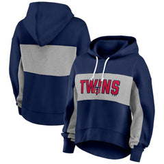 Minnesota Twins Fanatics Women's Filled Stat Sheet Pullover Hoodie Sale