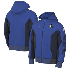 Nike Dallas Mavericks 2023/24 Authentic Showtime Full-Zip Hoodie Blue