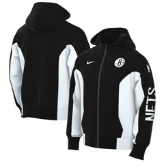 Nike Brooklyn Nets 2023/24 Authentic Showtime Full-Zip Hoodie Black