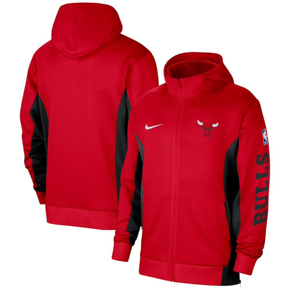 Nike Chicago Bulls 2023/24 Authentic Showtime Full-Zip Hoodie Red