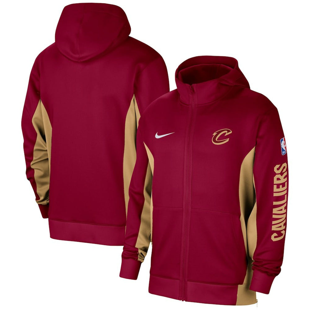 Nike Cleveland Cavaliers 2023/24 Authentic Showtime Full-Zip Hoodie Wine