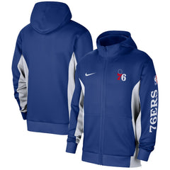 Nike Philadelphia 76ers 2023/24 Authentic Showtime Full-Zip Hoodie Royal