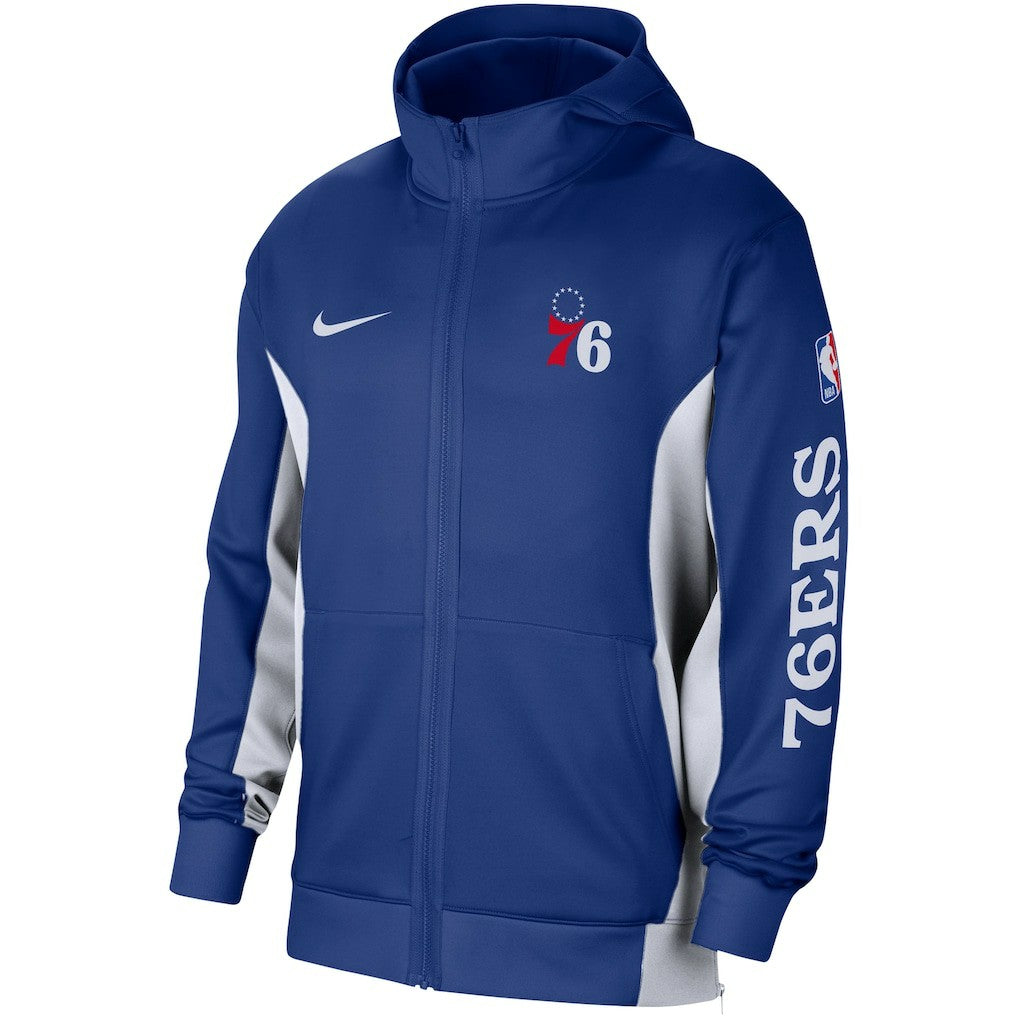 Nike Philadelphia 76ers 2023/24 Authentic Showtime Full-Zip Hoodie Royal
