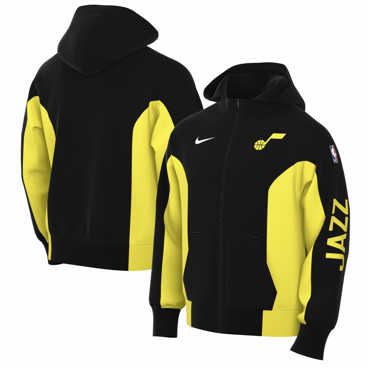 Nike Utah Jazz 2023/24 Authentic Showtime Full-Zip Hoodie Black