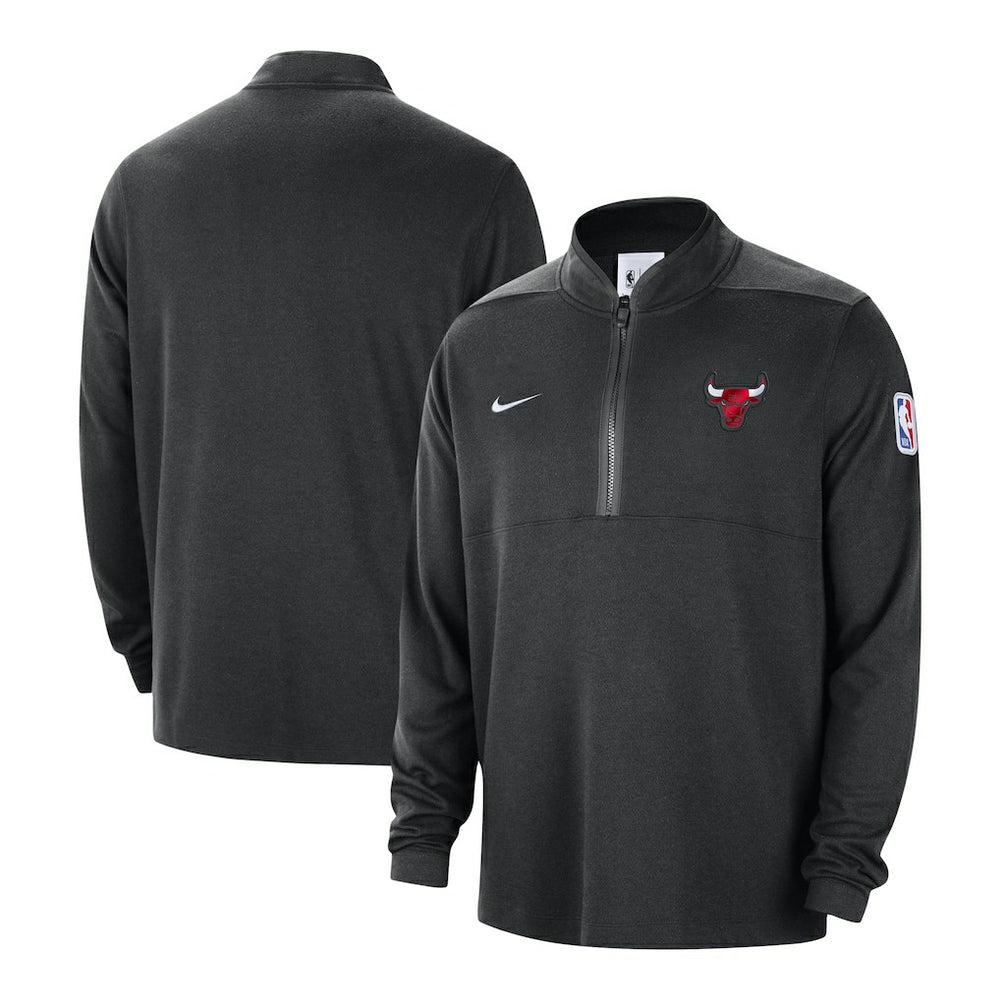 Nike Chicago Bulls Authentic Performance Half-Zip Jacket Black