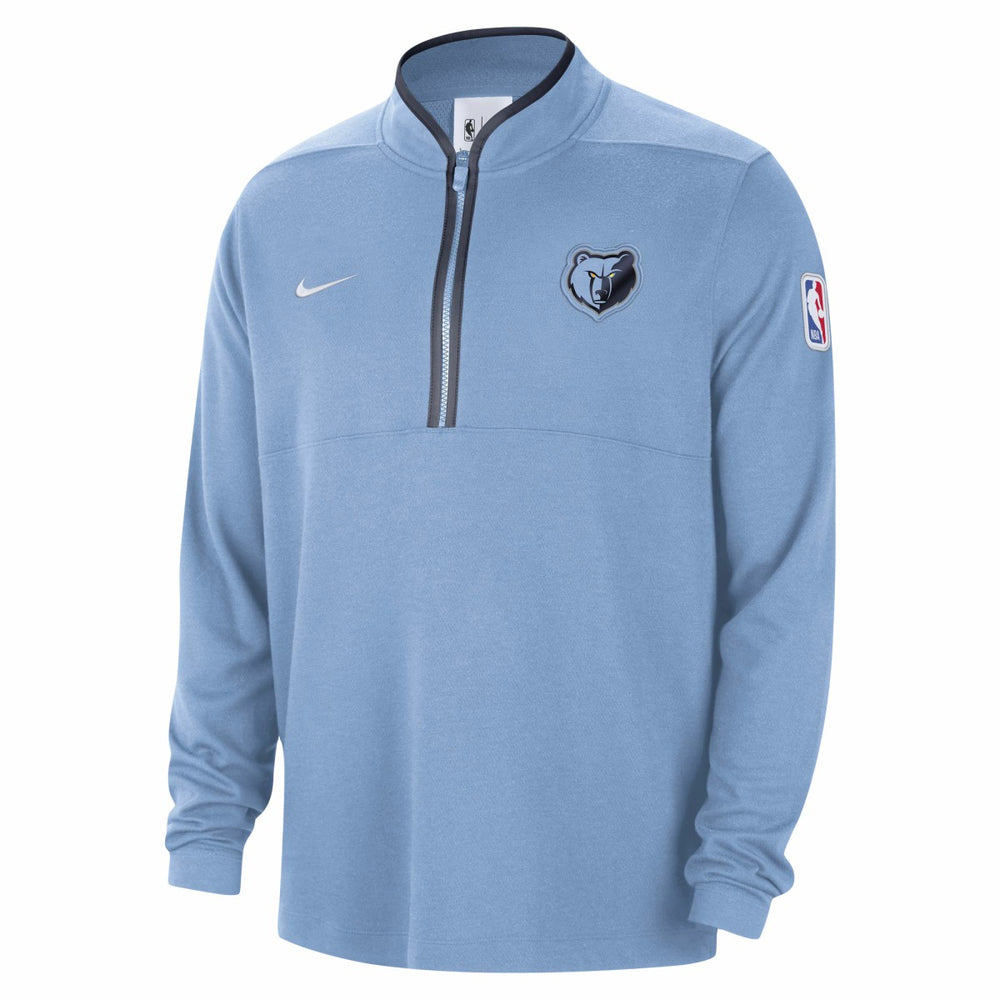 Nike Memphis Grizzlies Authentic Performance Half-Zip Jacket Light Blue