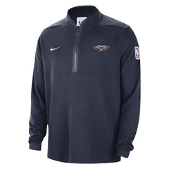 Nike New Orleans Pelicans Authentic Performance Half-Zip Jacket Navy