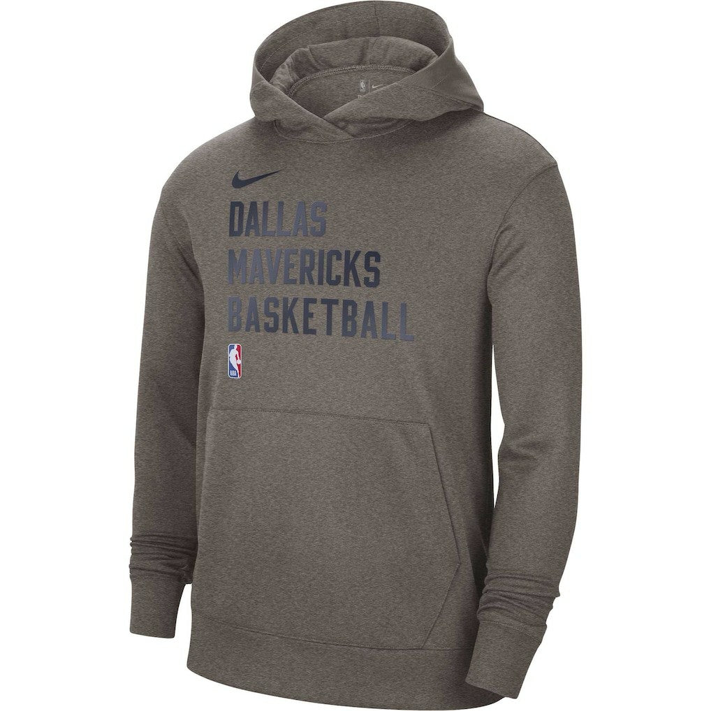 Nike Dallas Mavericks Unisex 2023/24 Performance Spotlight On-Court Practice Pullover Hoodie Gray