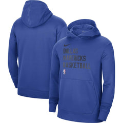 Nike Dallas Mavericks Unisex 2023/24 Performance Spotlight On-Court Practice Pullover Hoodie Royal