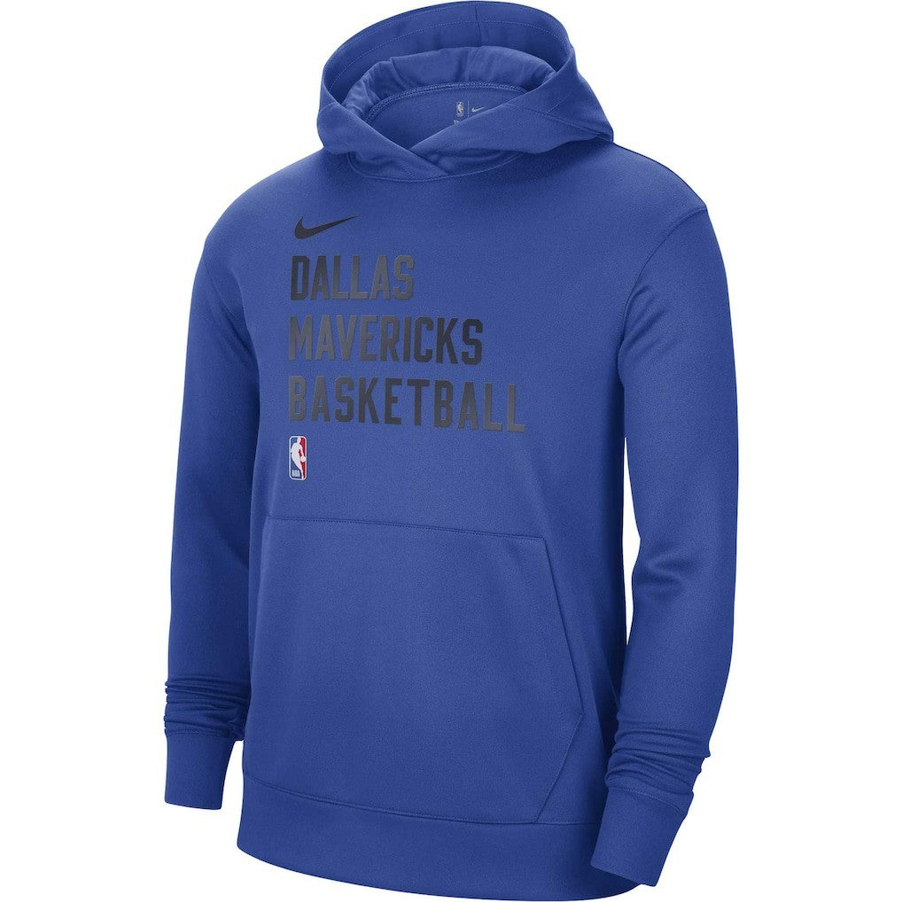 Nike Dallas Mavericks Unisex 2023/24 Performance Spotlight On-Court Practice Pullover Hoodie Royal