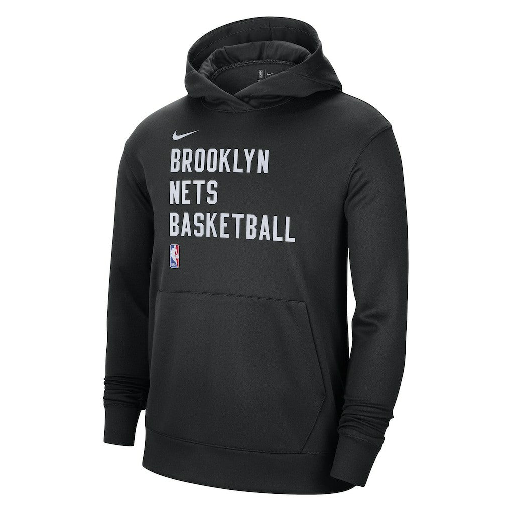 Nike Brooklyn Nets Unisex 2023/24 Performance Spotlight On-Court Practice Pullover Hoodie Black