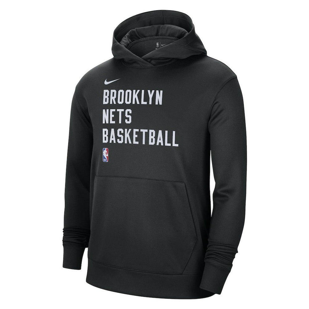 Nike Brooklyn Nets Unisex 2023/24 Performance Spotlight On-Court Practice Pullover Hoodie Black