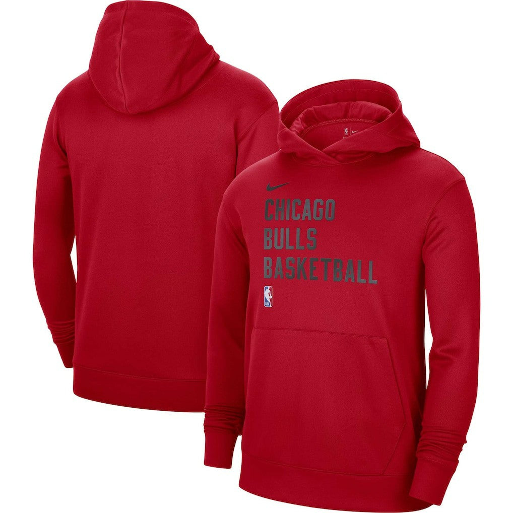 Nike Chicago Bulls Unisex 2023/24 Performance Spotlight On-Court Practice Pullover Hoodie Red