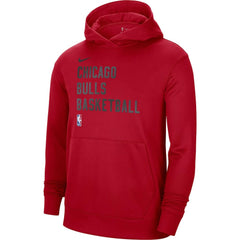 Nike Chicago Bulls Unisex 2023/24 Performance Spotlight On-Court Practice Pullover Hoodie Red