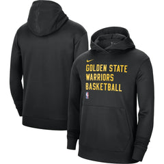 Nike Golden State Warriors Unisex 2023/24 Performance Spotlight On-Court Practice Pullover Hoodie Black