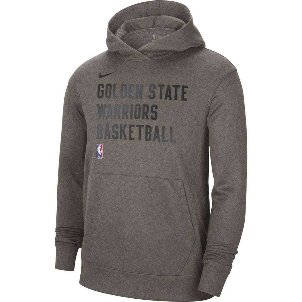 Nike Golden State Warriors Unisex 2023/24 Performance Spotlight On-Court Practice Pullover Hoodie Olive