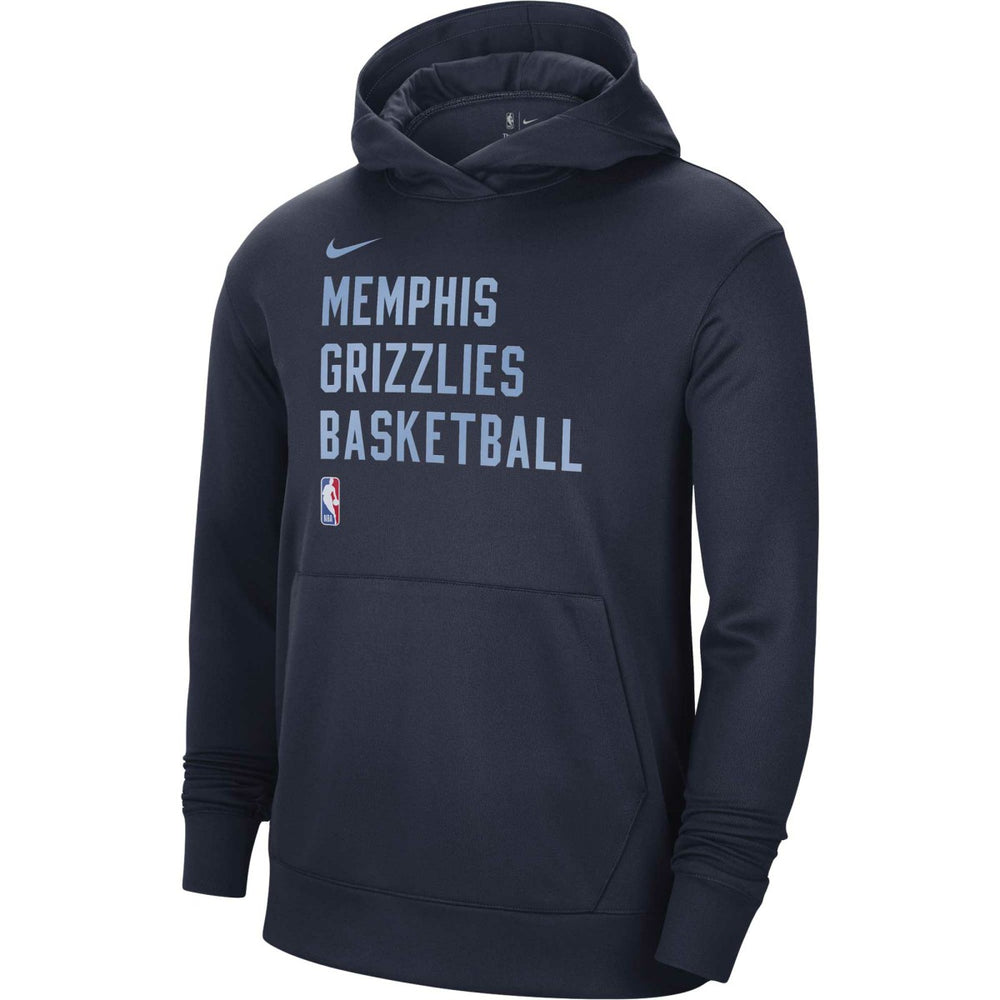 Nike Memphis Grizzlies Unisex 2023/24 Performance Spotlight On-Court Practice Pullover Hoodie Navy