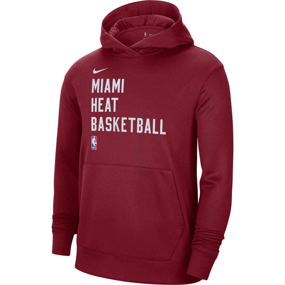Nike Miami Heat Unisex 2023/24 Performance Spotlight On-Court Practice Pullover Hoodie Red