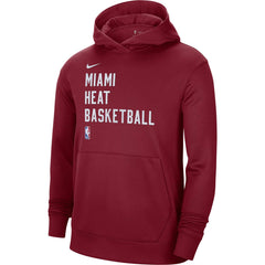 Nike Miami Heat Unisex 2023/24 Performance Spotlight On-Court Practice Pullover Hoodie Red