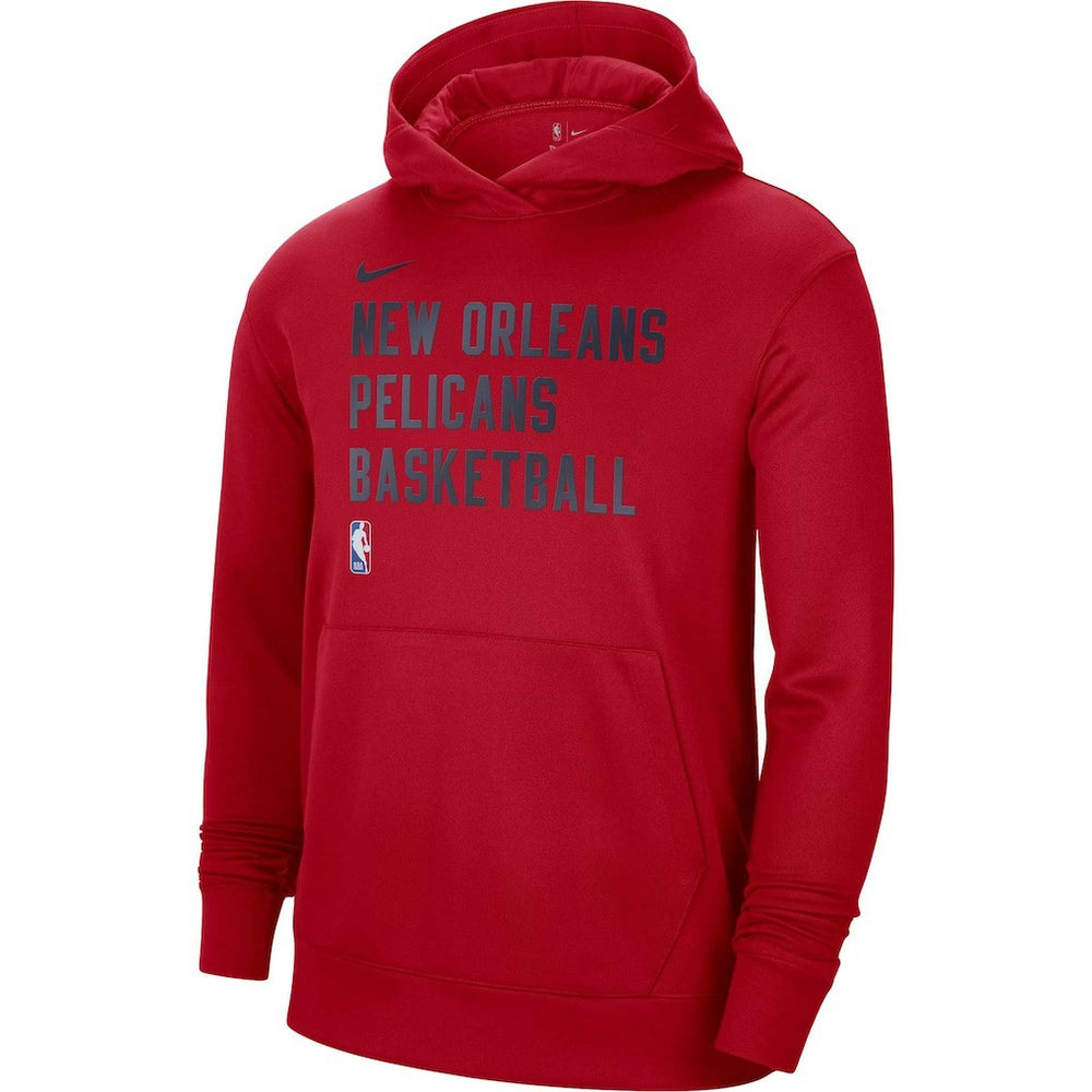 Nike New Orleans Pelicans Unisex 2023/24 Performance Spotlight On-Court Practice Pullover Hoodie Red