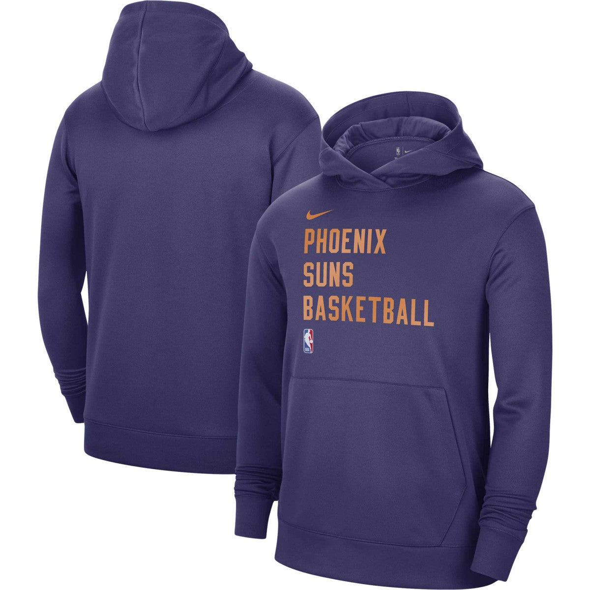 Nike Phoenix Suns Unisex 2023/24 Performance Spotlight On-Court Practice Pullover Hoodie Purple