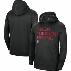 Nike Portland Trail Blazers Unisex 2023/24 Performance Spotlight On-Court Practice Pullover Hoodie Black