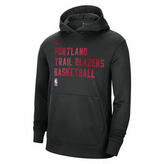 Nike Portland Trail Blazers Unisex 2023/24 Performance Spotlight On-Court Practice Pullover Hoodie Black