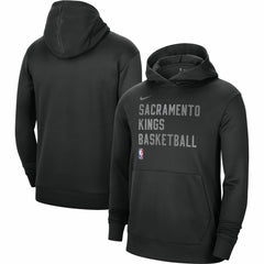Nike Sacramento Kings Unisex 2023/24 Performance Spotlight On-Court Practice Pullover Hoodie Black