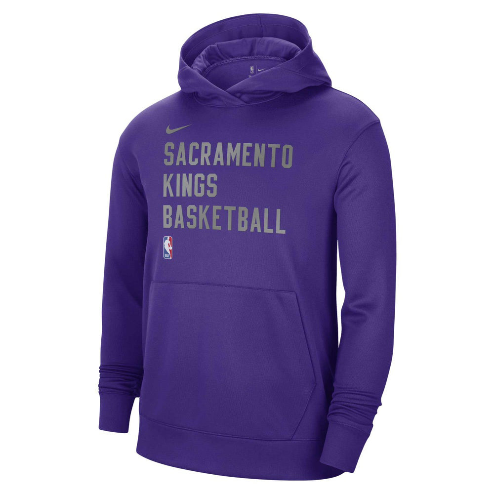 Nike Sacramento Kings Unisex 2023/24 Performance Spotlight On-Court Practice Pullover Hoodie Purple